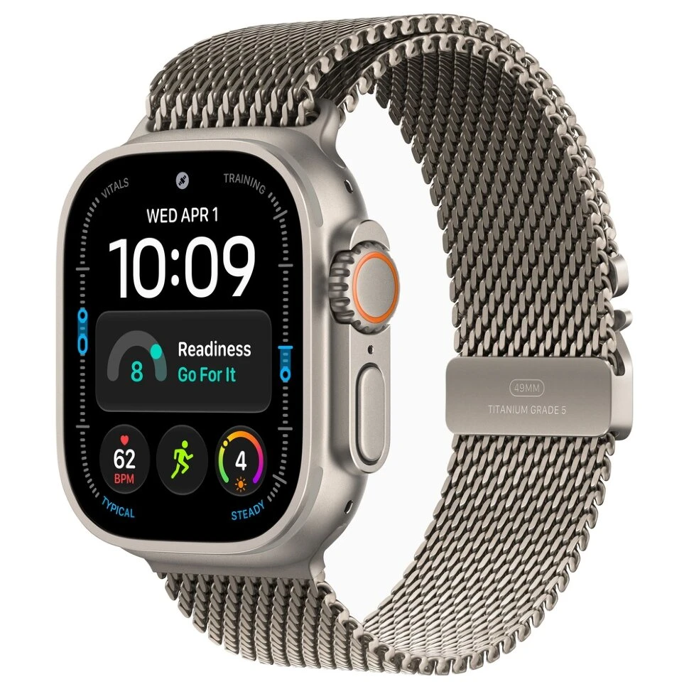 Умные часы Apple Watch Ultra 4 49mm Natural Titanium Case with Natural Titanium Milanese Loop (L)