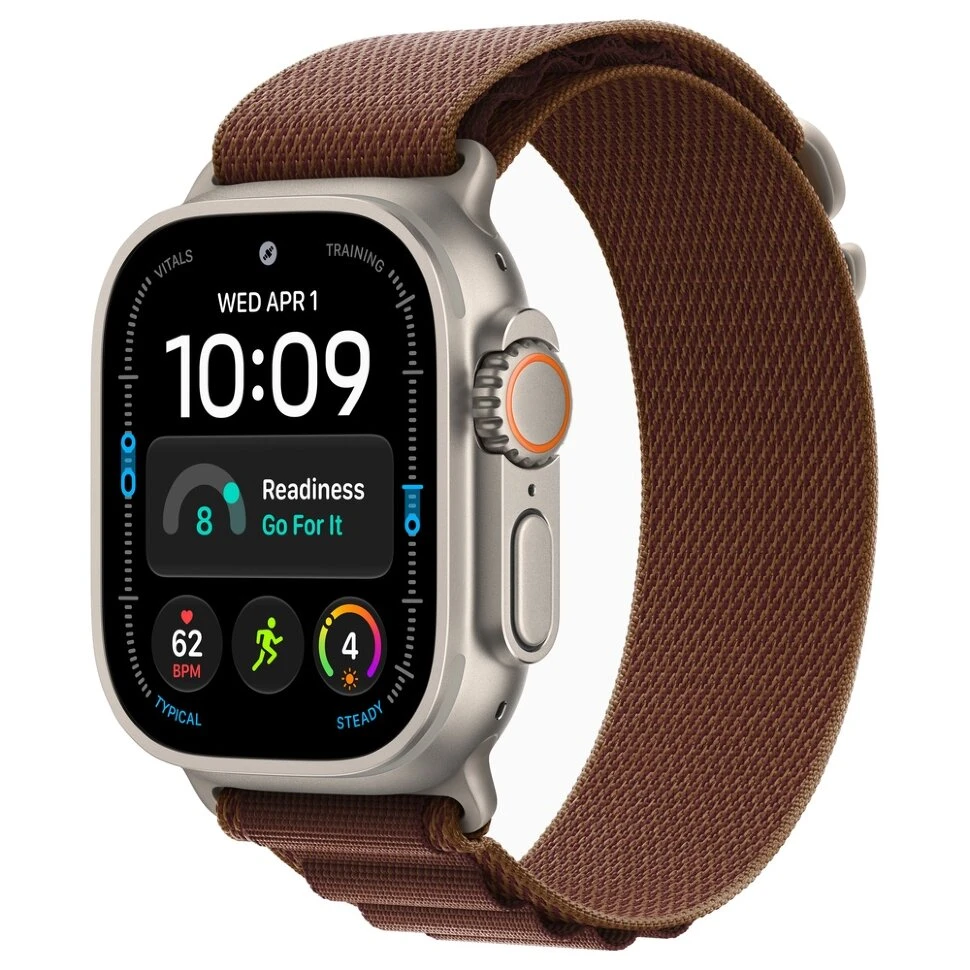 Умные часы Apple Watch Ultra 4 49mm Natural Titanium Case with Burgundy Alpine Loop (L)