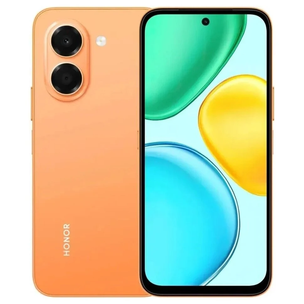 Смартфон HONOR X7e 6/256GB Оранжевый (Sunrise Orange)