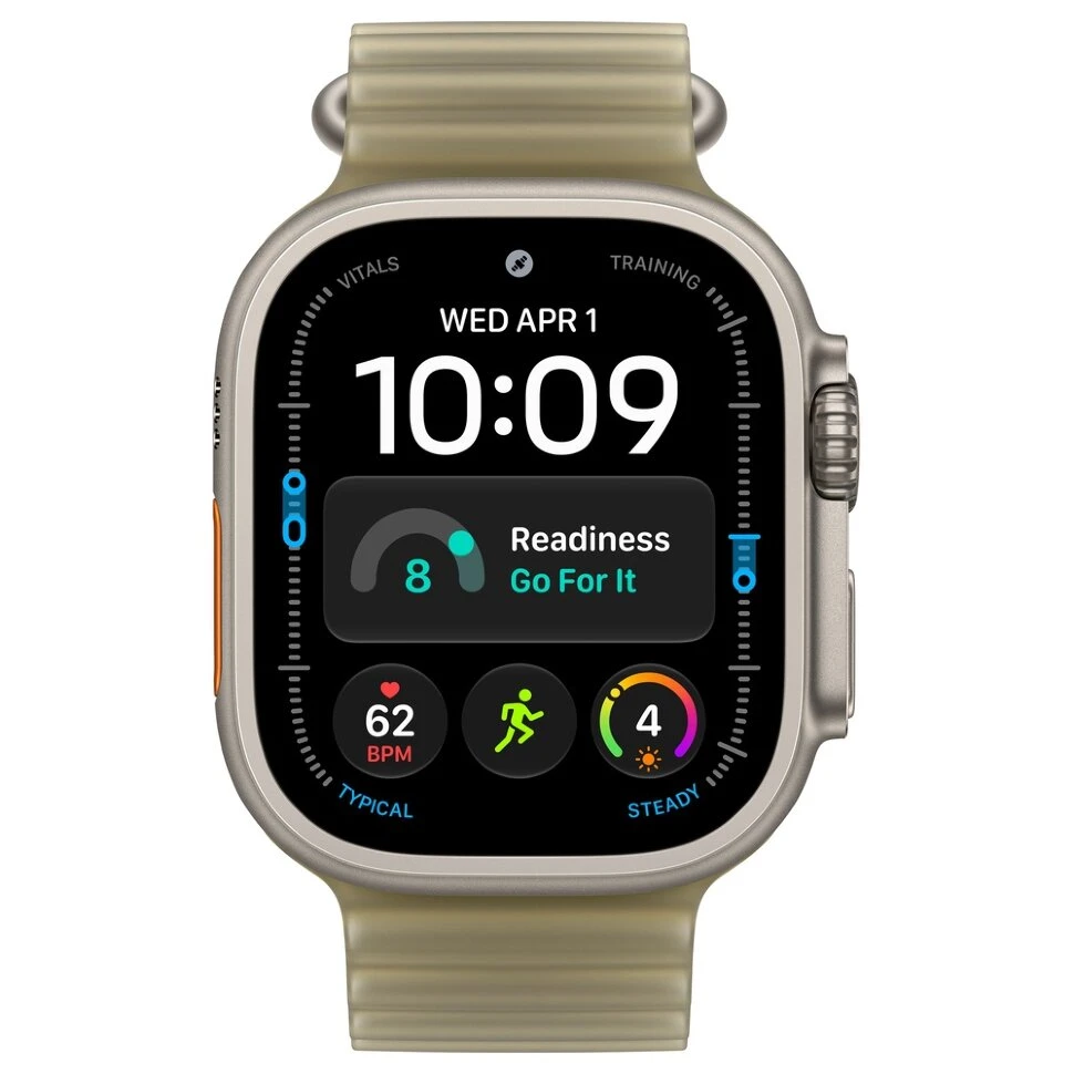 Умные часы Apple Watch Ultra 4 49mm Natural Titanium Case with Translucent Kelp Ocean Band