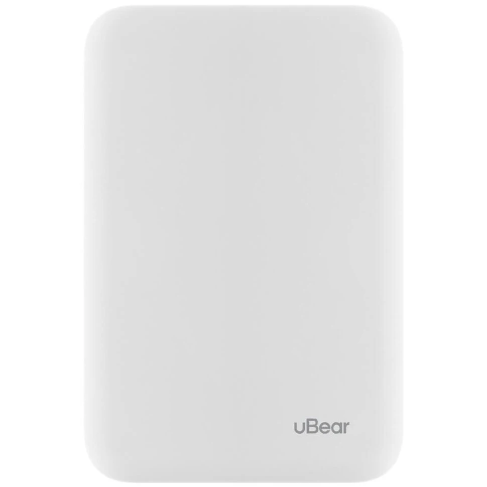 Внешний аккумулятор uBear Flow Magnetic 5000 мАч Белый