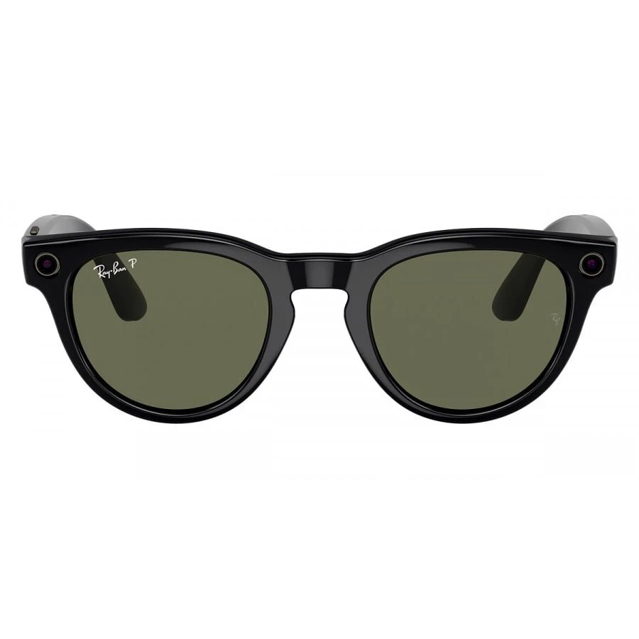 Умные очки Ray-Ban Headliner Shiny Black/Polarized G-15 Green (RW4009)
