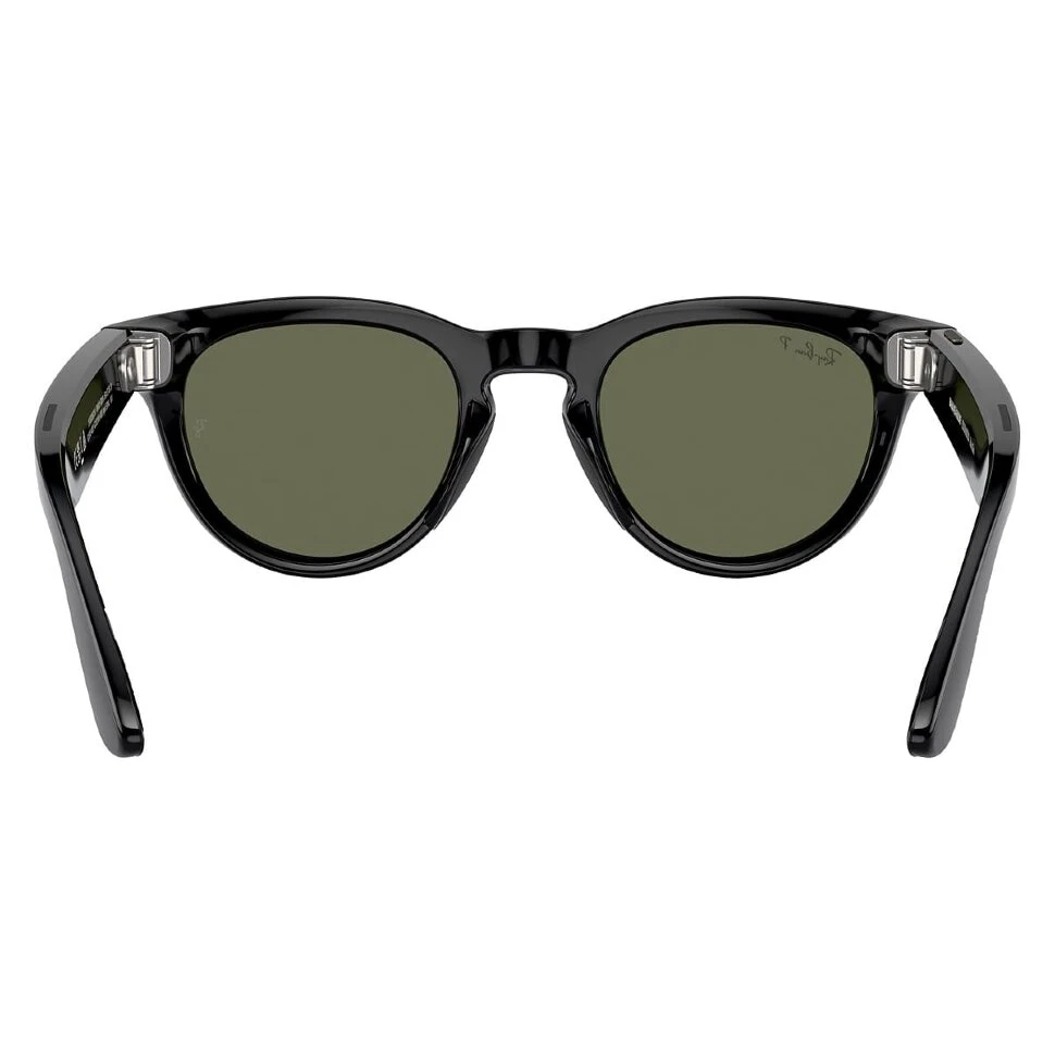 Умные очки Ray-Ban Headliner Shiny Black/Polarized G-15 Green (RW4009)