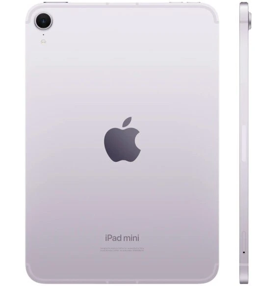 Планшет Apple iPad mini (2024) 256GB Wi-Fi + Cellular Фиолетовый