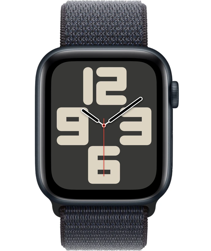 Умные часы Apple Watch SE 2024 40mm Midnight Aluminum Case with Midnight Sport Loop