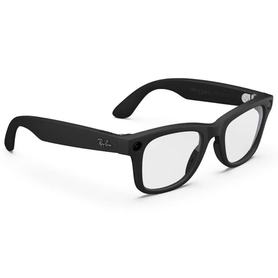 Умные очки Ray-Ban Wayfarer (Gen 2) Matte Black Clear (M)