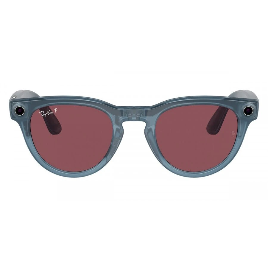 Умные очки Ray-Ban Headliner Shiny Jeans/Polarized Dusty Red (RW4009)