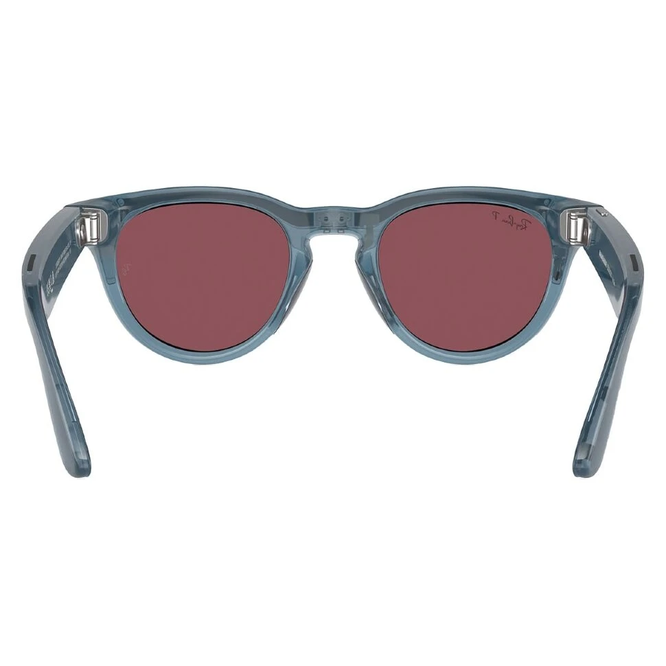Умные очки Ray-Ban Headliner Shiny Jeans/Polarized Dusty Red (RW4009)
