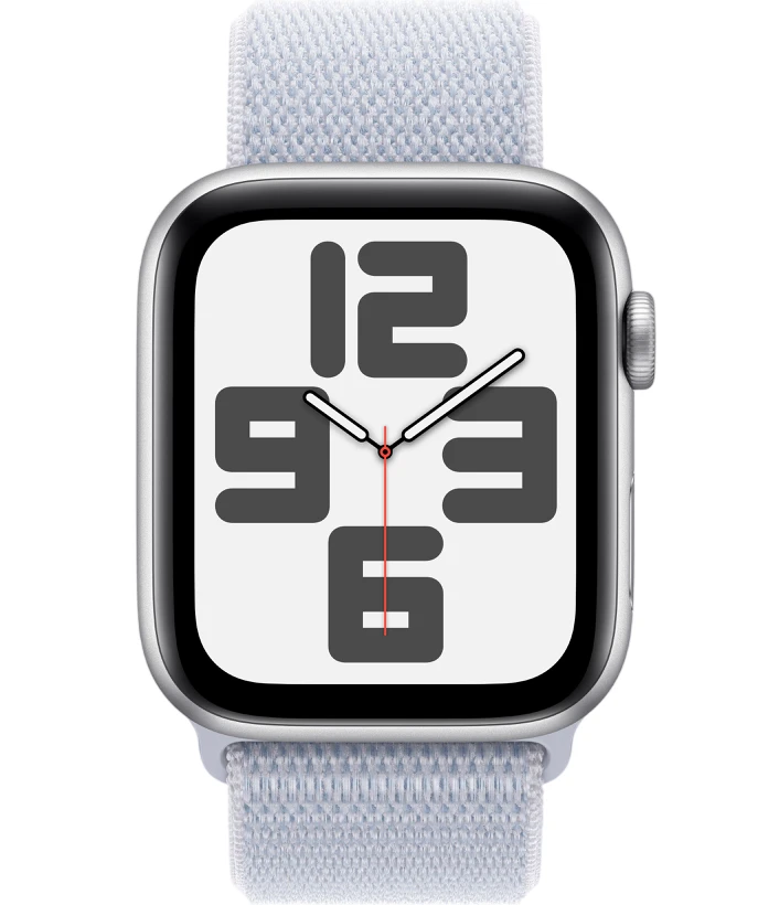 Умные часы Apple Watch SE 2024 40mm Silver Aluminum Case with Blue Cloud Sport Loop