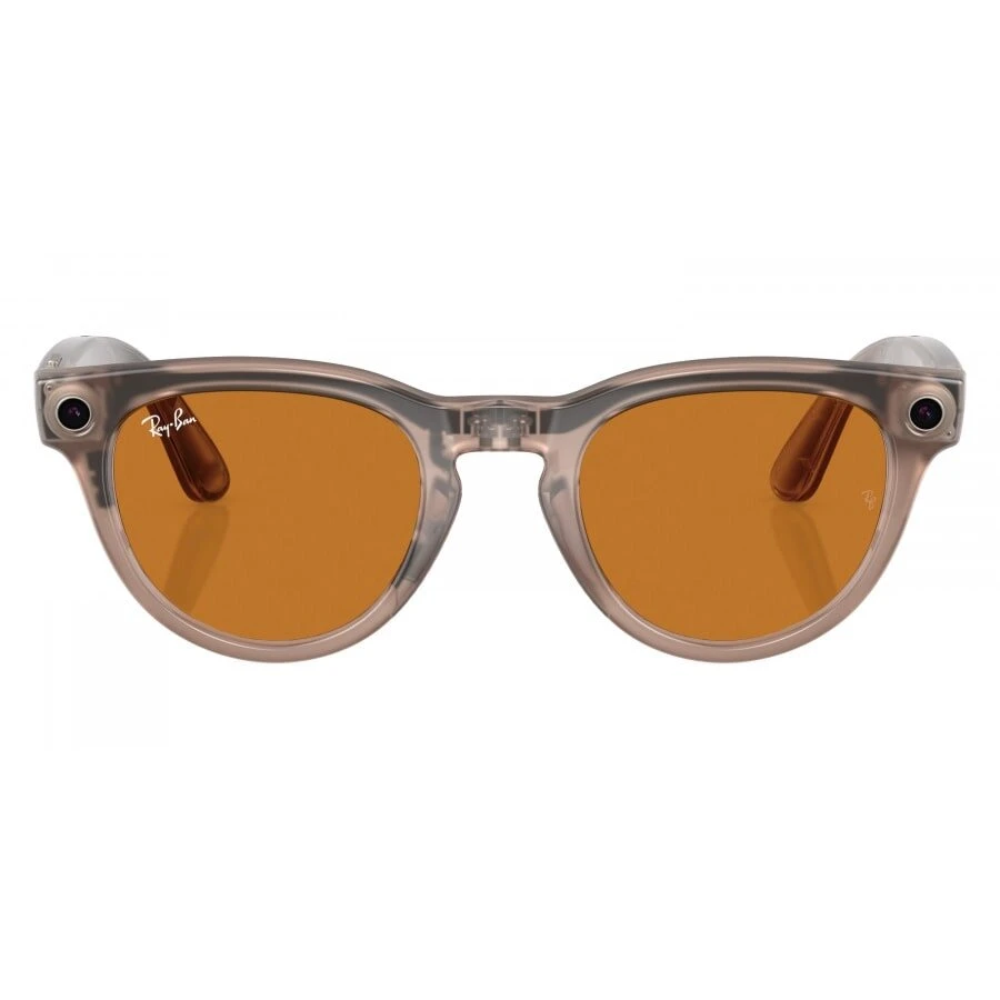 Умные очки Ray-Ban Headliner Warm Stone/Saffron Yellow Transitions (RW4009)
