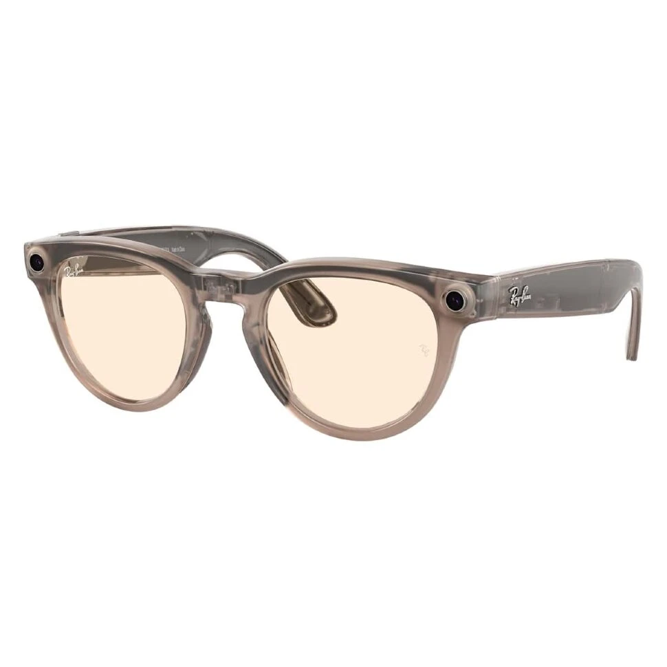 Умные очки Ray-Ban Headliner Warm Stone/Saffron Yellow Transitions (RW4009)