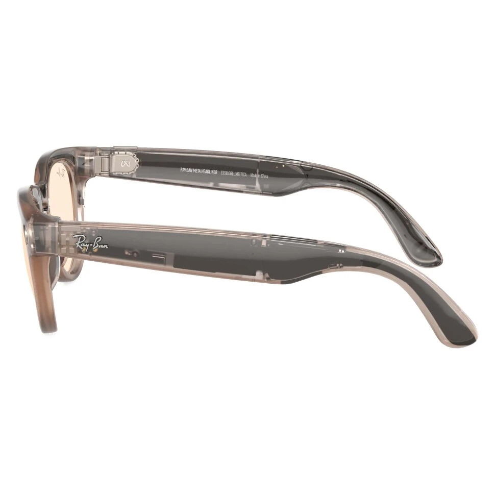 Умные очки Ray-Ban Headliner Warm Stone/Saffron Yellow Transitions (RW4009)