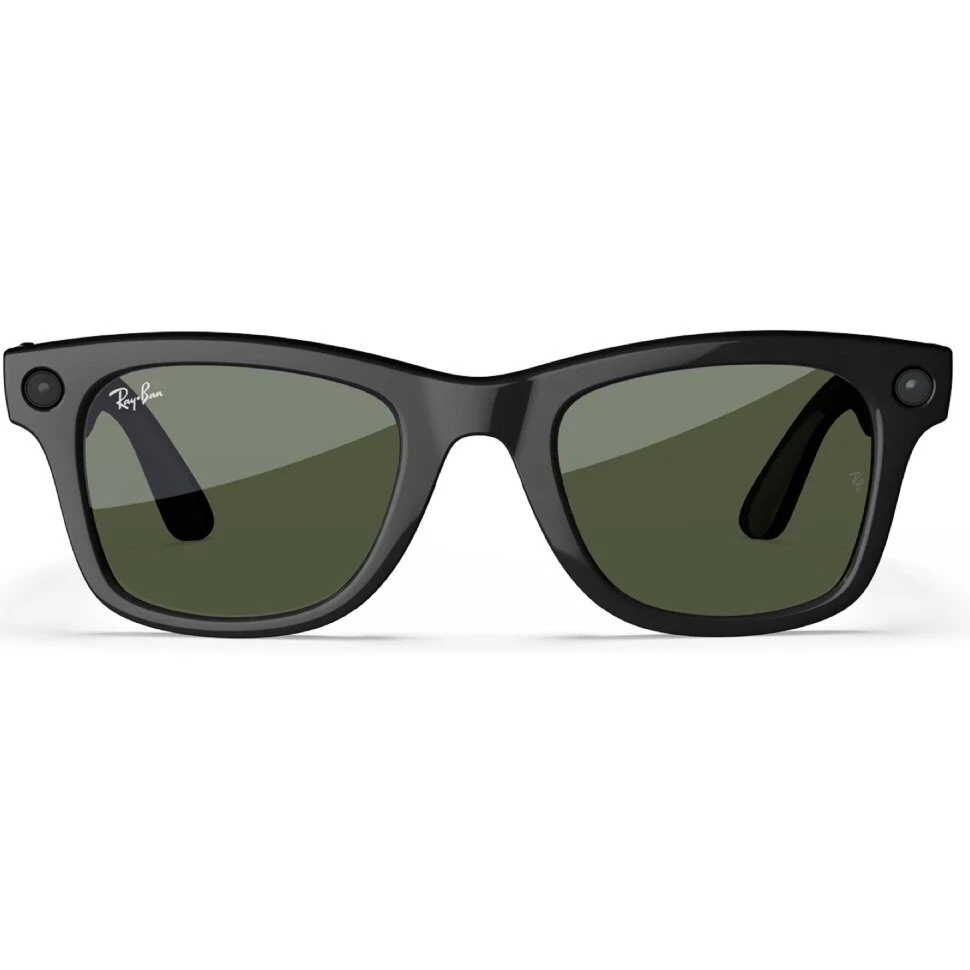 Умные очки Ray-Ban Wayfarer (Gen 2) Shiny Black G-15 Green (M)