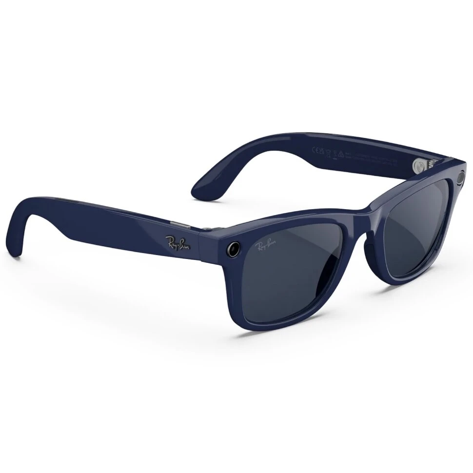 Умные очки Ray-Ban Wayfarer (Gen 2) Shiny Cosmic Blue Clear/Sapphire Transitions (M)