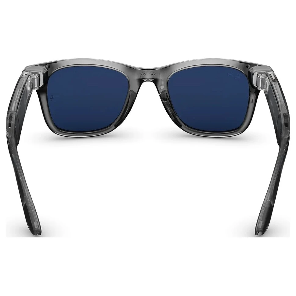 Умные очки Ray-Ban Wayfarer (Gen 2) Shiny Transparent Grey Clear/Sapphire Transitions (L)
