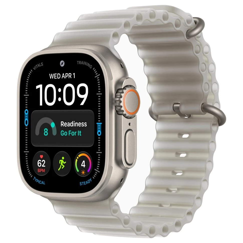 Умные часы Apple Watch Ultra 4 49mm Natural Titanium Case with Translucent Gray Ocean Band