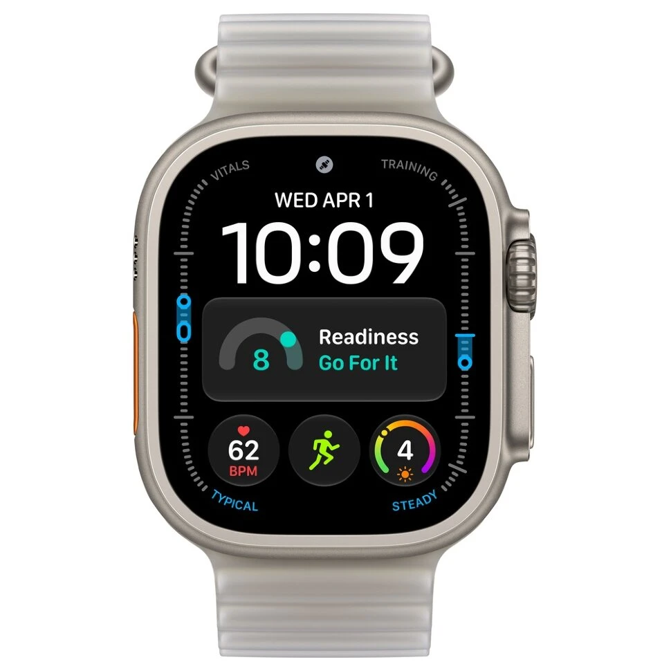 Умные часы Apple Watch Ultra 4 49mm Natural Titanium Case with Translucent Gray Ocean Band