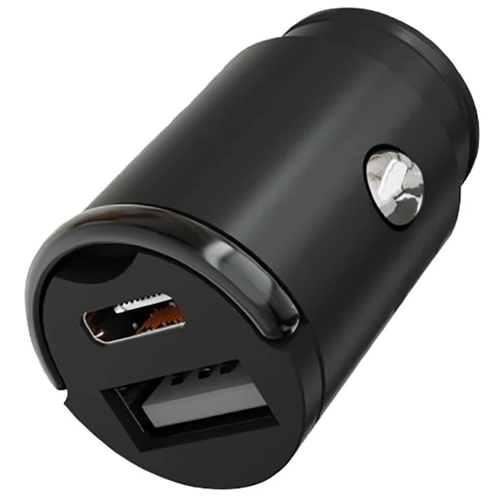 Автомобильное зарядное устройство VLP С-Power 38W USB-C+USB-A PD QC Черный