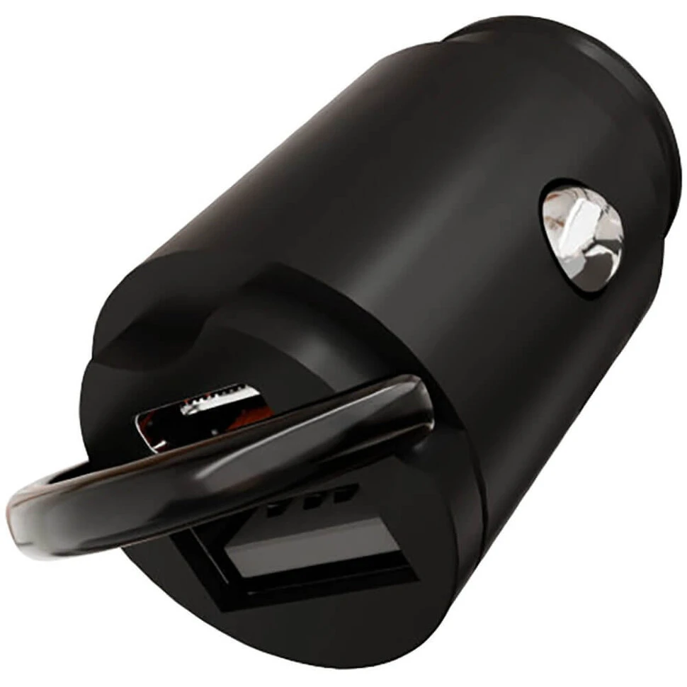 Автомобильное зарядное устройство VLP С-Power 38W USB-C+USB-A PD QC Черный