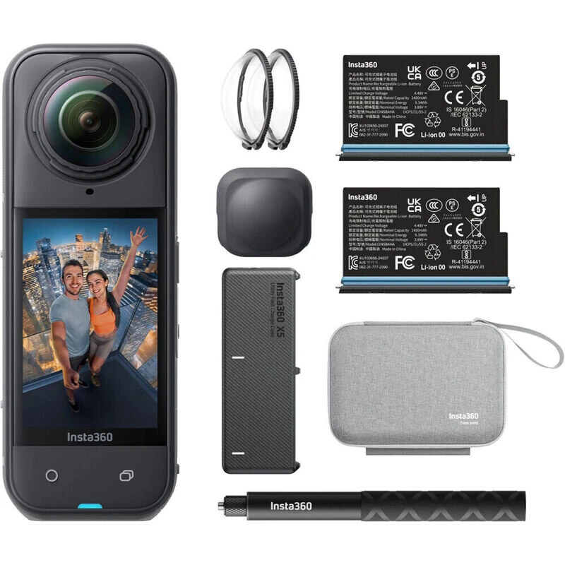 Экшн-камера Insta360 X5 Essentials Bundle Черный (Midnight Black)