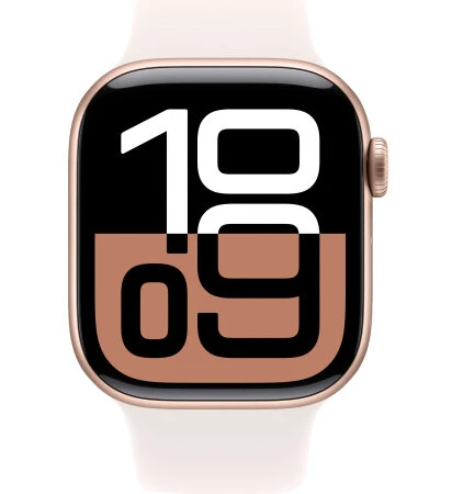 Умные часы Apple Watch Series 10 42mm Rose Gold Aluminum Case with Light Blush Sport Band (S/M)