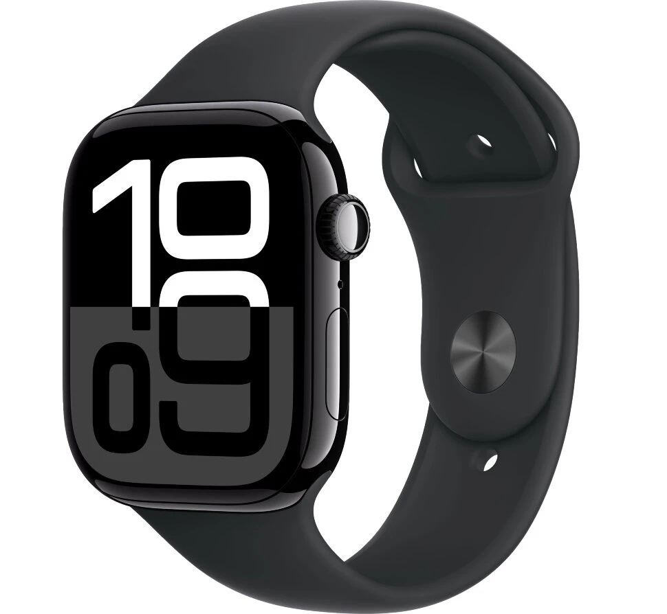 Умные часы Apple Watch Series 10 46mm Jet Black Aluminum Case with Black Sport Band (S/M)