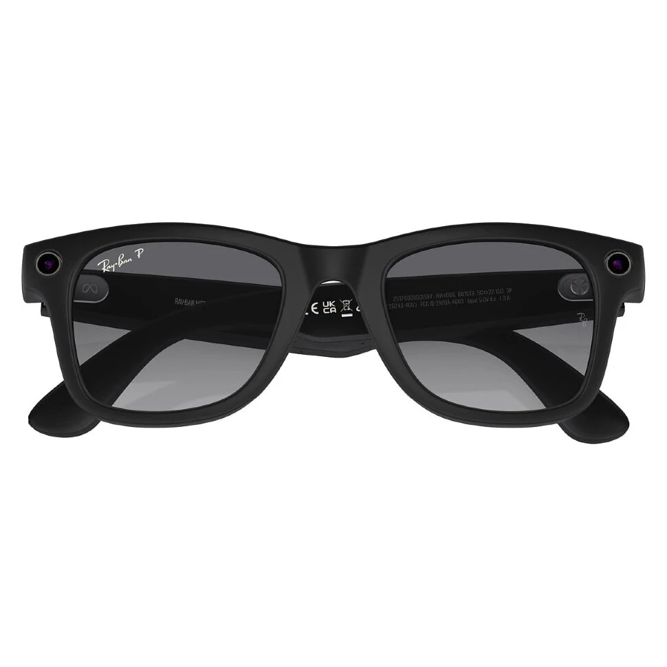 Умные очки Ray-Ban Wayfarer Matte Black/Polarized Graphite Gradient (RW4006)