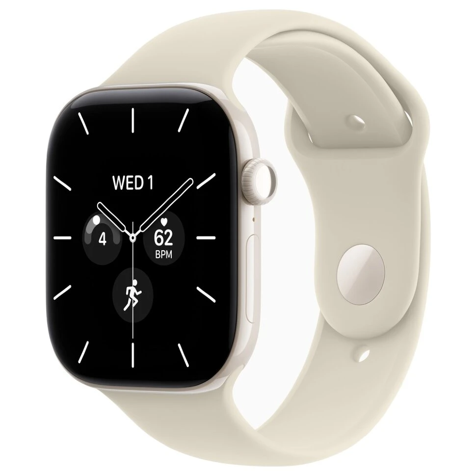 Умные часы Apple Watch Series 12 46mm Pearl White Ceramic Case with Sand Sport Band (M/L)