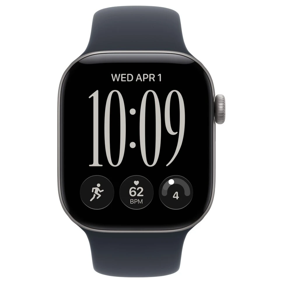 Умные часы Apple Watch Series 12 42mm Space Gray Aluminum Case with Navy Blue Sport Band (M/L)
