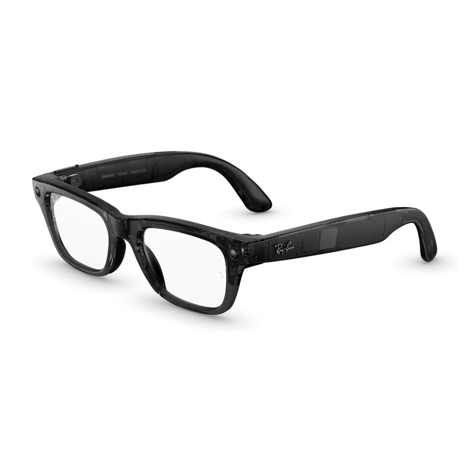 Умные очки Ray-Ban Meta Blazer Optics (Gen 2) Shiny Transparent Black (M) (RW7001)