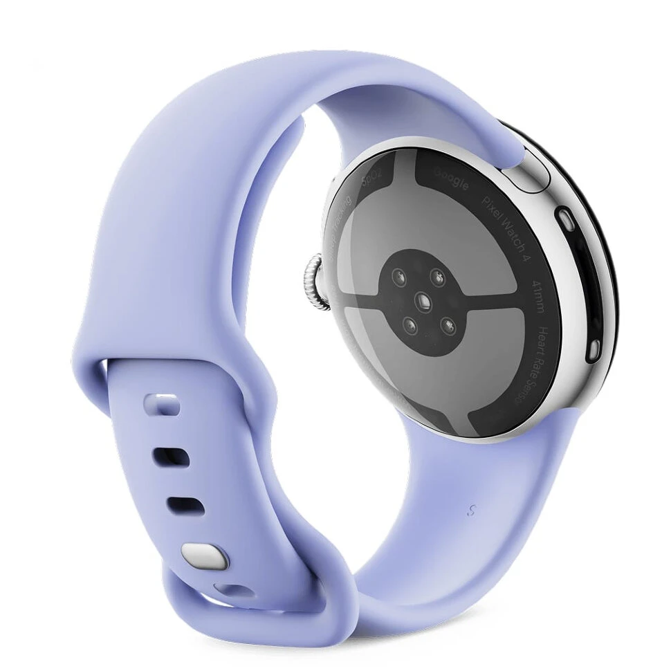 Умные часы Google Pixel Watch 4 41mm Wi-Fi Серебряный/Фиолетовый (Polished Silver/Iris)