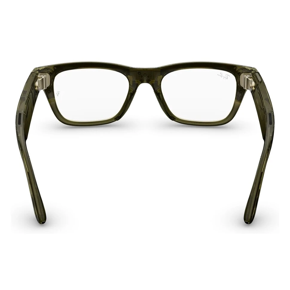 Умные очки Ray-Ban Meta Blazer Optics (Gen 2) Shiny Transparent Dark Olive (L) (RW7001)