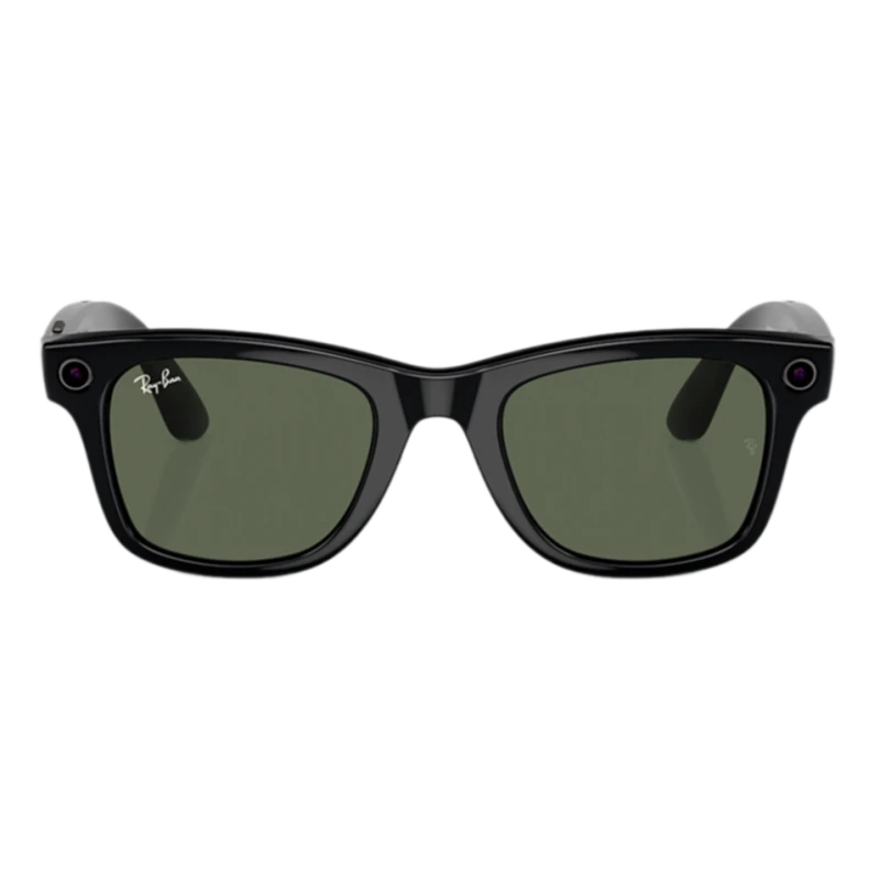 Умные очки Ray-Ban Wayfarer Shiny Black/G15 Green (RW4006)