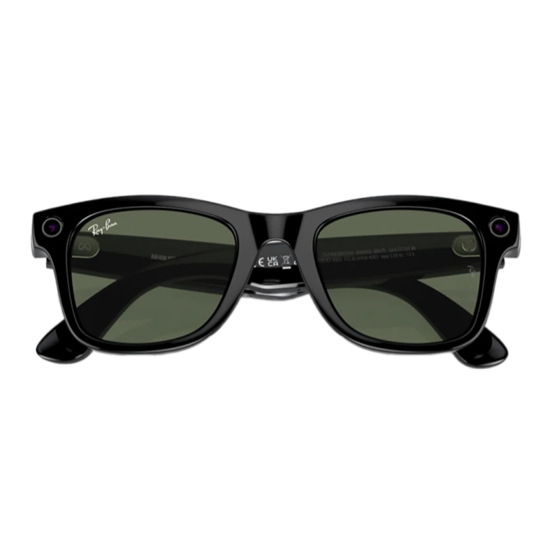 Умные очки Ray-Ban Wayfarer Shiny Black/G15 Green (RW4006)