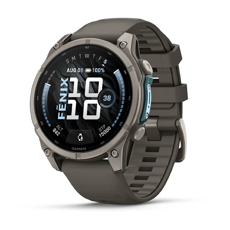 Умные часы Garmin Fenix 9 47mm Titanium with Pebble Grey Silicone Band (010-04762-01)