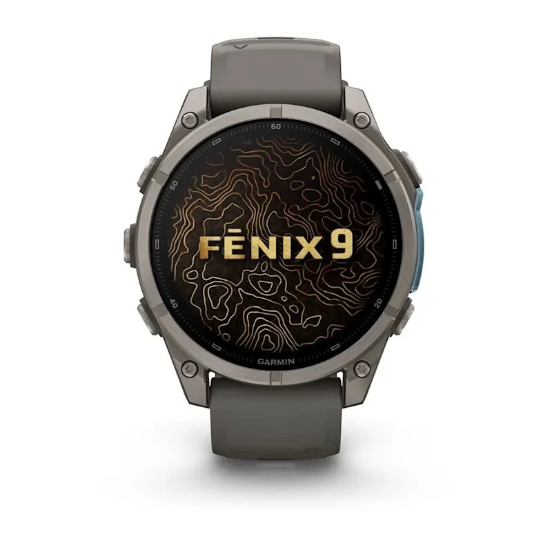 Умные часы Garmin Fenix 9 47mm Titanium with Pebble Grey Silicone Band (010-04762-01)
