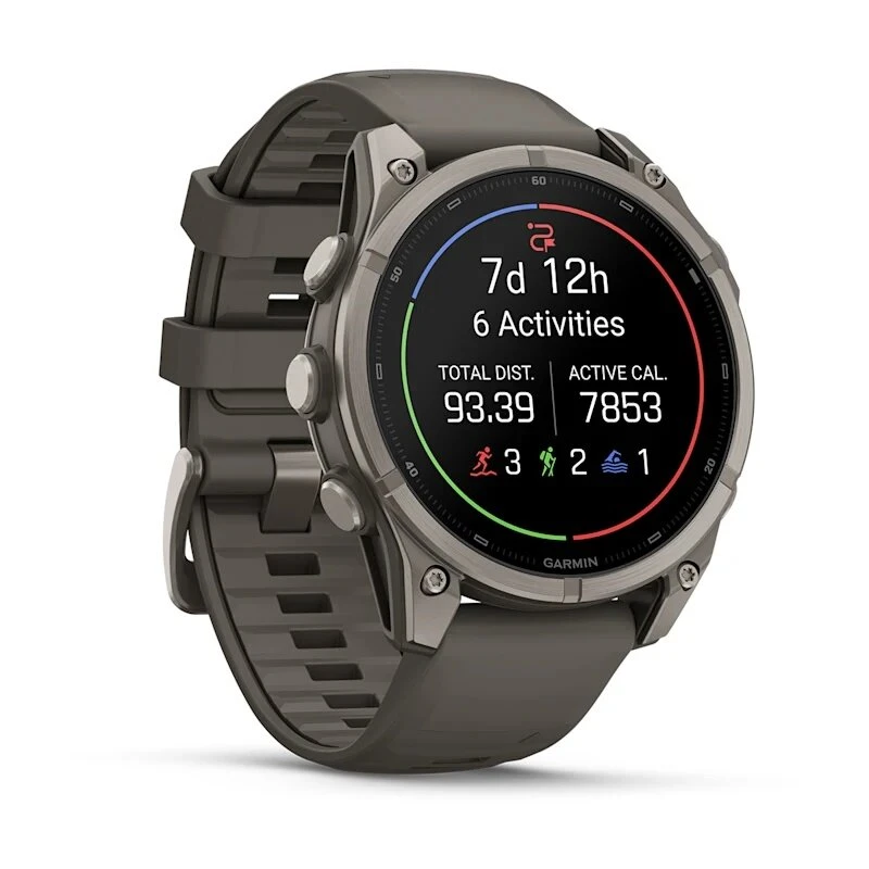 Умные часы Garmin Fenix 9 47mm Titanium with Pebble Grey Silicone Band (010-04762-01)