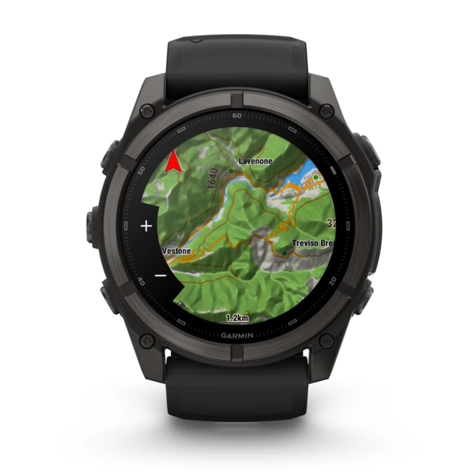Умные часы Garmin Fenix 9 51mm Carbon Grey DLC Titanium with Black Silicone Band (010-04763-11)