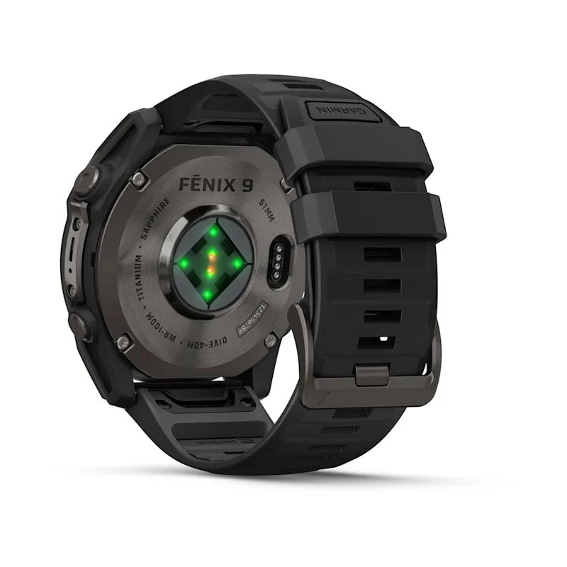 Умные часы Garmin Fenix 9 51mm Carbon Grey DLC Titanium with Black Silicone Band (010-04763-11)