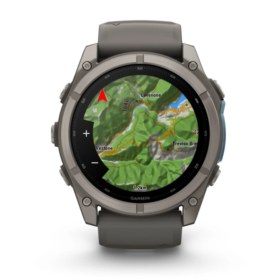 Умные часы Garmin Fenix 9 51mm Titanium with Pebble Grey Silicone Band (010-04763-01)