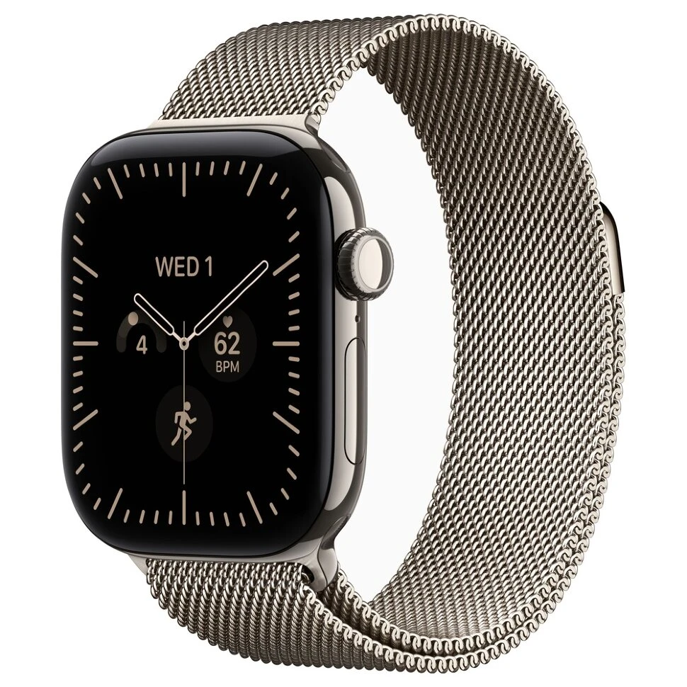 Умные часы Apple Watch Series 12 42mm Natural Titanium Case with Natural Milanese Loop