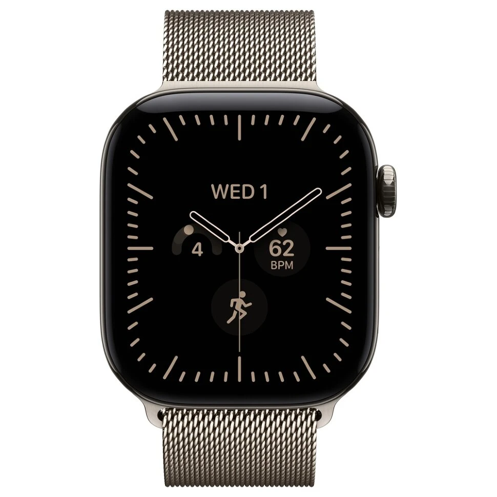 Умные часы Apple Watch Series 12 42mm Natural Titanium Case with Natural Milanese Loop