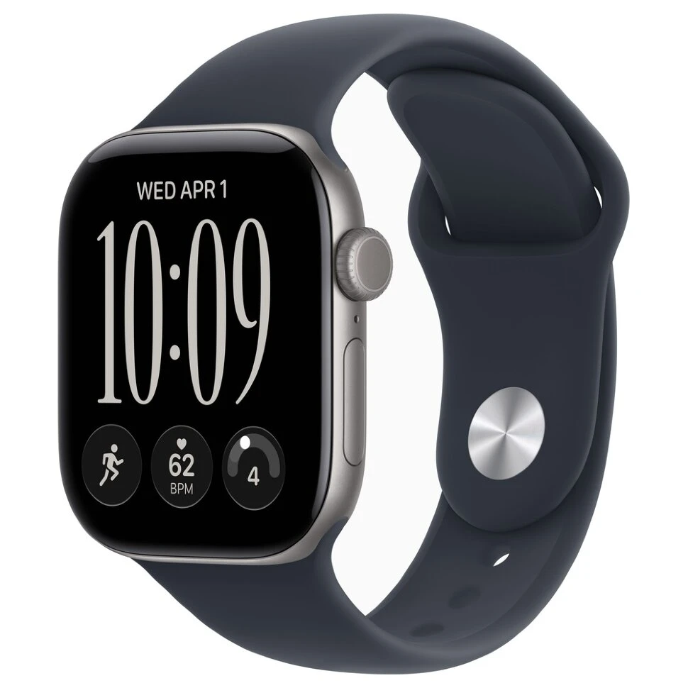 Умные часы Apple Watch Series 12 42mm Space Gray Aluminum Case with Navy Blue Sport Band (S/M)