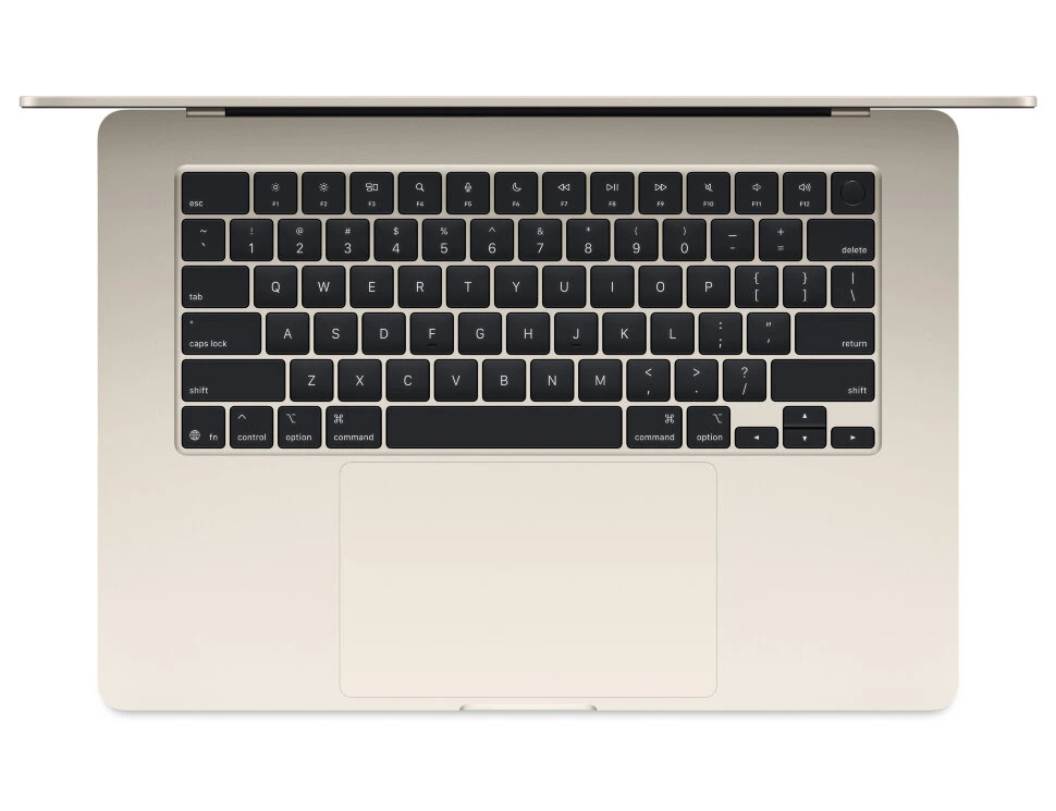 Ноутбук Apple MacBook Air 15 2025 MW1J3 (M4 10-Core GPU, 16/256GB) Сияющая звезда (Starlight)
