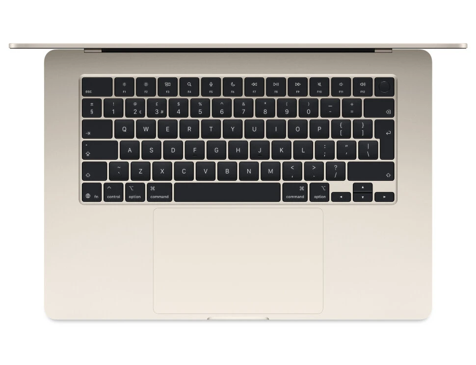 Ноутбук Apple MacBook Air 15 2025 MW1J3 (M4 10-Core GPU, 16/256GB) Сияющая звезда (Starlight)