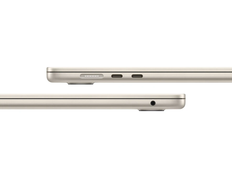 Ноутбук Apple MacBook Air 15 2025 MW1J3 (M4 10-Core GPU, 16/256GB) Сияющая звезда (Starlight)