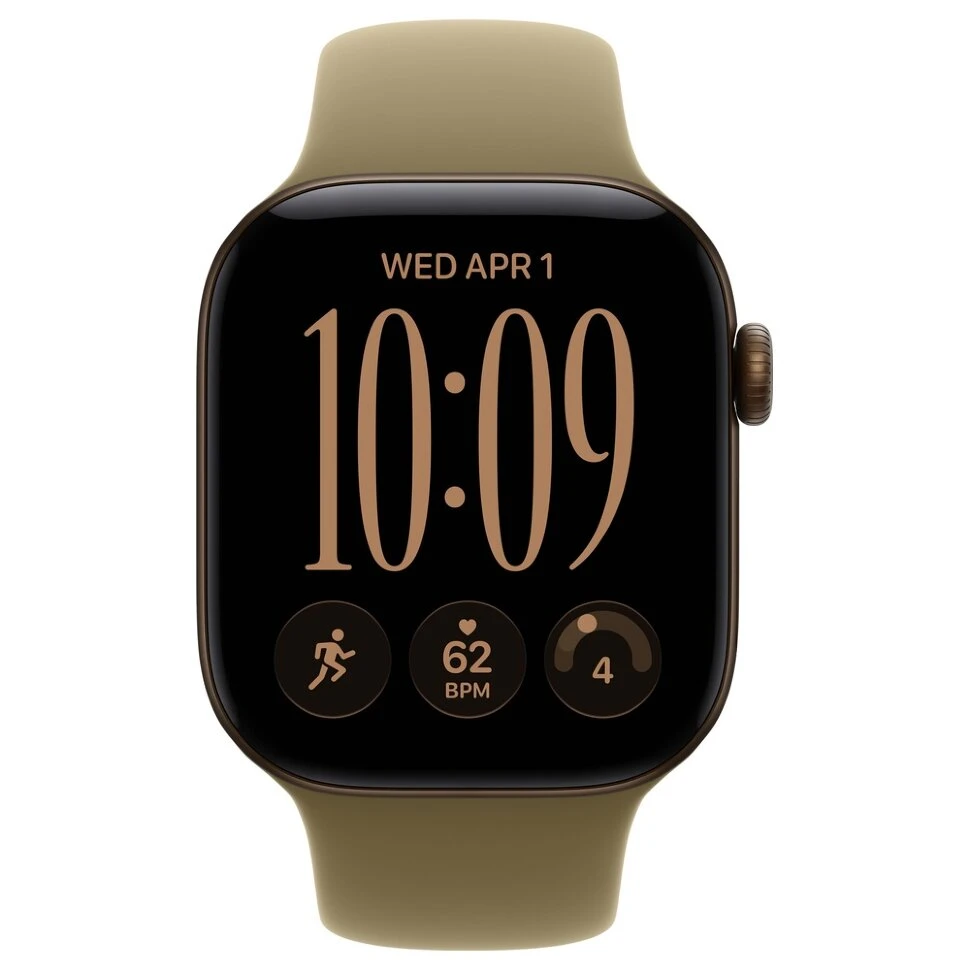 Умные часы Apple Watch Series 12 42mm Dark Bronze Aluminum Case with Olive Sport Band (S/M)