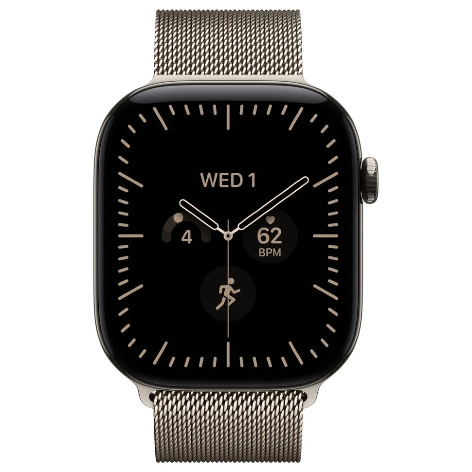 Умные часы Apple Watch Series 12 46mm Natural Titanium Case with Natural Milanese Loop (S/M)