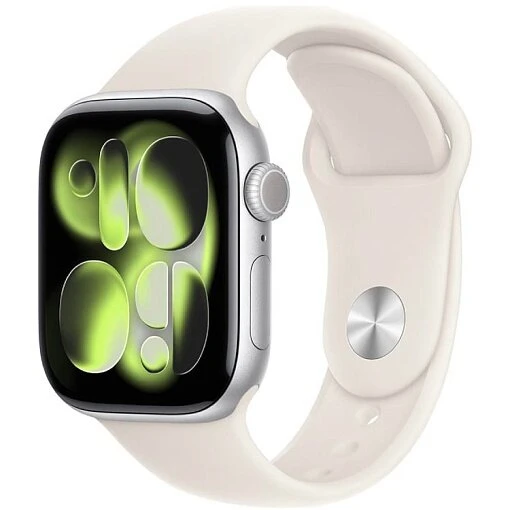Умные часы Apple Watch Series 11 42mm Silver Aluminum Case with Light Blush Sport Band (S/M)