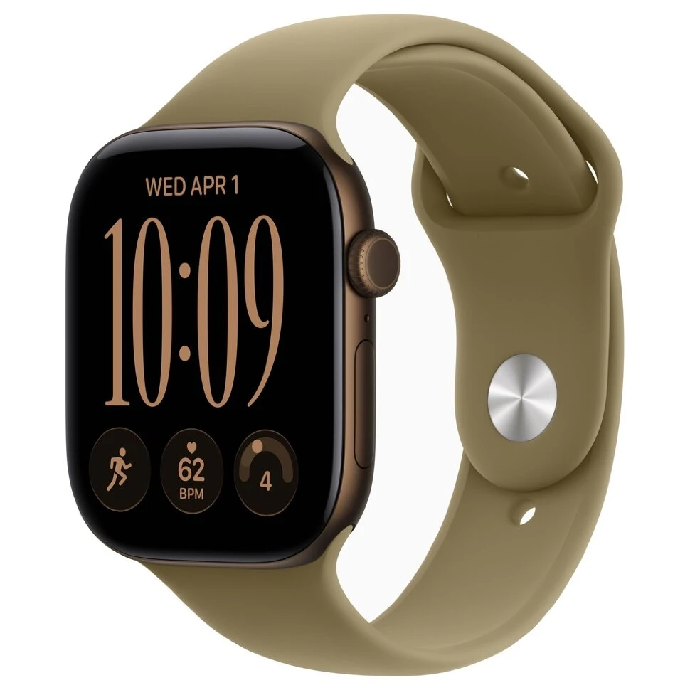 Умные часы Apple Watch Series 12 46mm Dark Bronze Aluminum Case with Olive Sport Band (M/L)